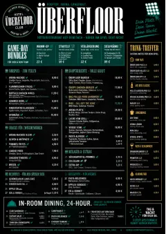 Sports Arena Energy menu template preview