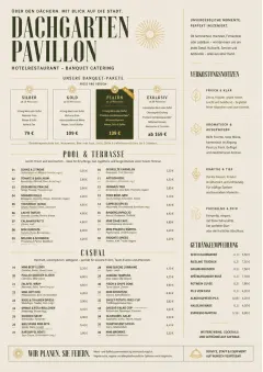 Banquet Catering menu template preview