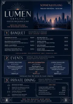 Rooftop Skyline menu template preview