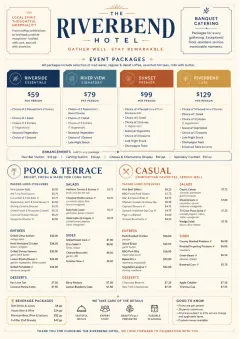 Banquet Catering menu template preview