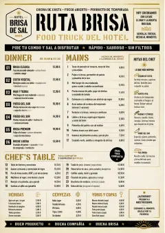 Food Truck Bold menu template preview