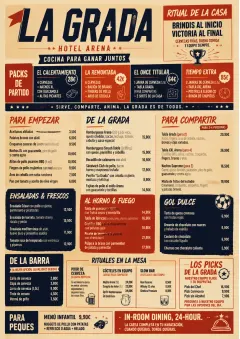 Sports Arena Energy menu template preview
