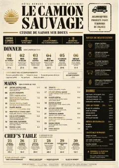 Food Truck Bold menu template preview
