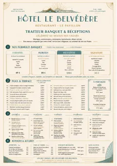 Banquet Catering menu template preview