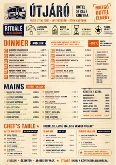 hotel food truck bold menu template preview