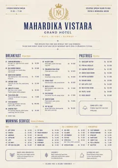 hotel grand hotel classic menu template preview