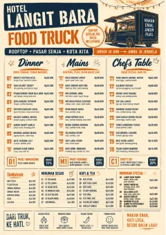 Food Truck Bold menu template preview