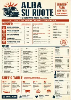 Food Truck Bold menu template preview