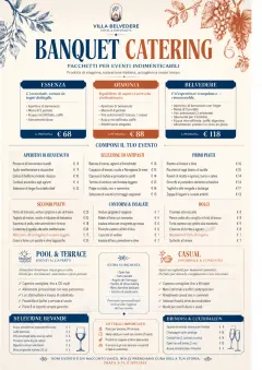 Banquet Catering menu template preview