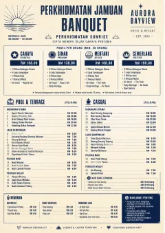 Banquet Catering menu template preview