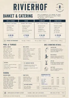 Banquet Catering menu template preview