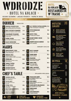 hotel food truck bold menu template preview