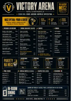 Sports Arena Energy menu template preview