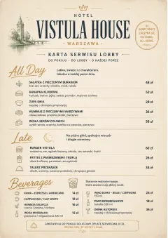 Lobby Service Card menu template preview