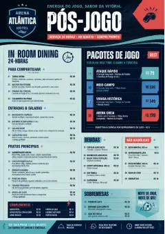 Sports Arena Energy menu template preview