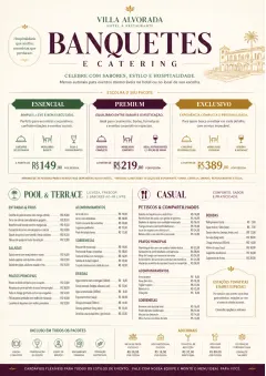 Banquet Catering menu template preview