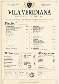 Grand Hotel Classic menu template preview