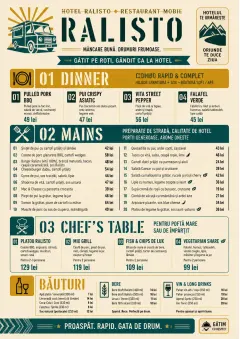 Food Truck Bold menu template preview