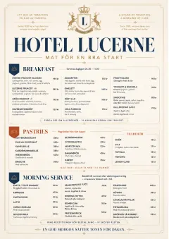 hotel grand hotel classic menu template preview
