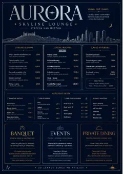 Rooftop Skyline menu template preview