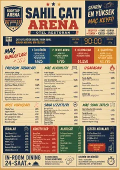 Sports Arena Energy menu template preview