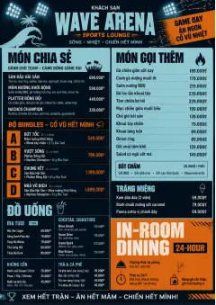 hotel sports arena energy menu template preview