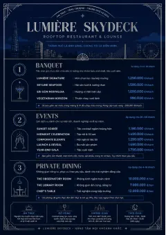 Rooftop Skyline menu template preview