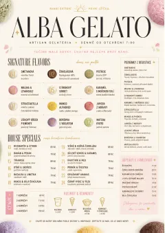 Gelato Bright menu template preview