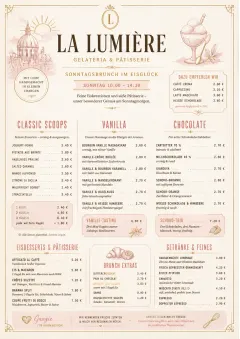 Patisserie Elegant menu template preview