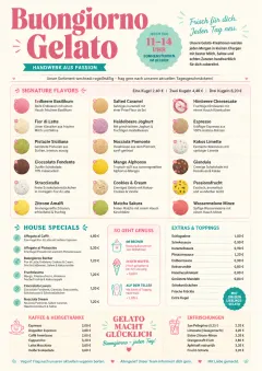 Gelato Bright menu template preview
