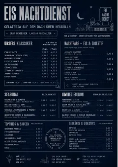 Midnight Sweets menu template preview