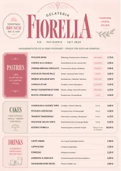 Patisserie Counter menu template preview