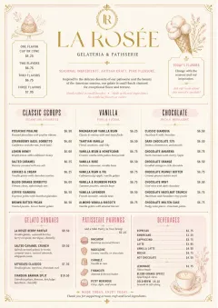 Patisserie Elegant menu template preview