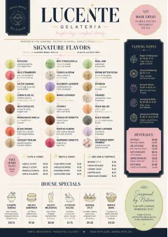 Gelato Bright menu template preview