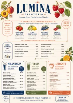 Seasonal Pastry menu template preview