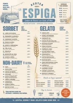 Bakery Rustic menu template preview