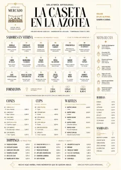 Cafe Dessert Case menu template preview