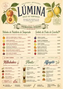 Seasonal Pastry menu template preview