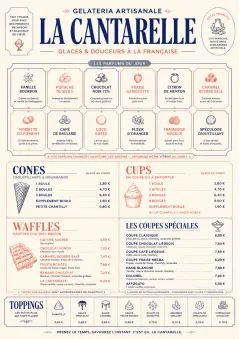 Cafe Dessert Case menu template preview