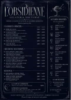 Midnight Sweets menu template preview