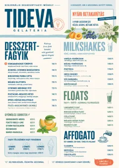 Seasonal Pastry menu template preview