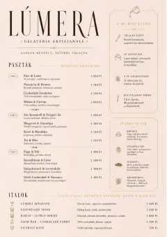 Patisserie Counter menu template preview