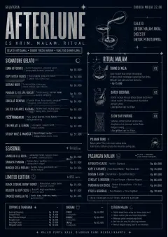 Midnight Sweets menu template preview