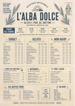 Bakery Rustic menu template preview