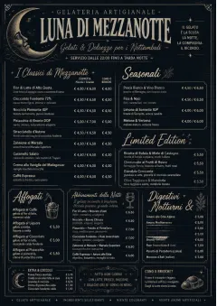 Midnight Sweets menu template preview