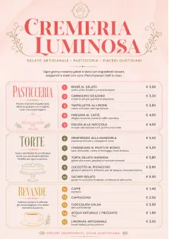 Patisserie Counter menu template preview