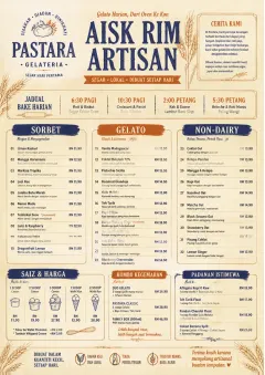 Bakery Rustic menu template preview