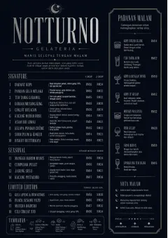 Midnight Sweets menu template preview