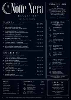 Midnight Sweets menu template preview