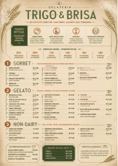 Bakery Rustic menu template preview
